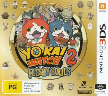 Yo-Kai Watch 2 - Fleshy Souls (Australia) box cover front